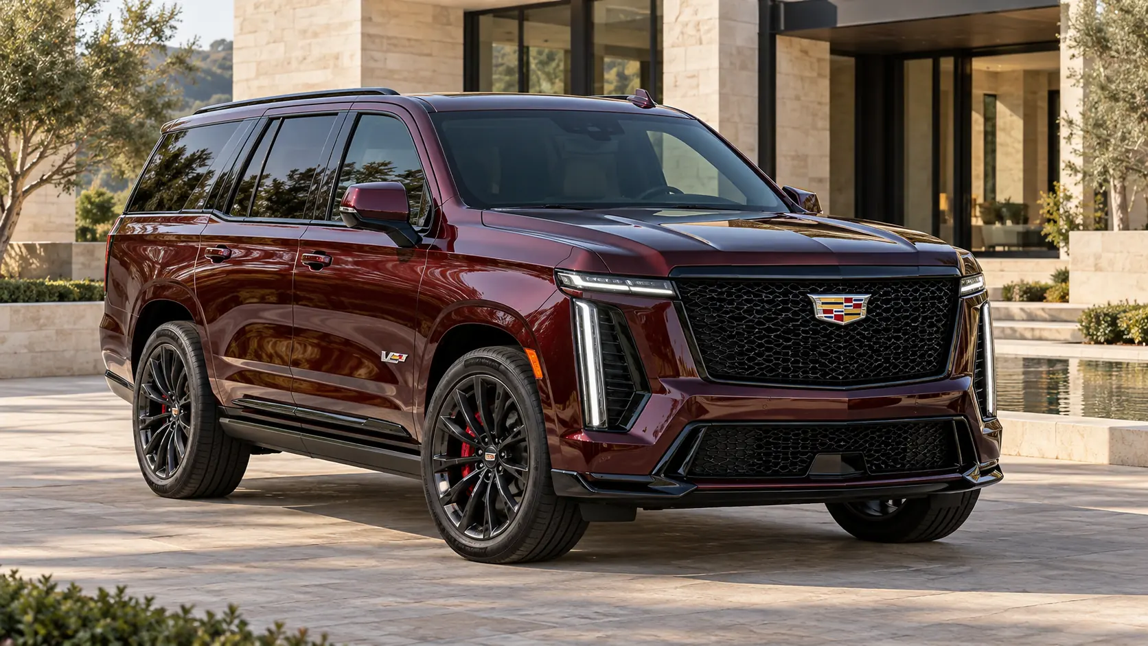 Cadillac Escalade-V का AI द्वारा जनरेट किया गया थंबनेल, इसके लेख प्रोफाइल से लिए गए चित्र का उपयोग करके बनाया गया है।