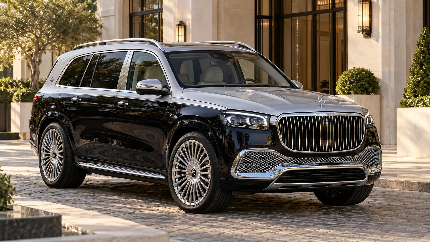 Mercedes-Maybach GLS 600 का AI द्वारा जनरेट किया गया थंबनेल, इसके लेख प्रोफाइल से लिए गए चित्र का उपयोग करके बनाया गया है।
