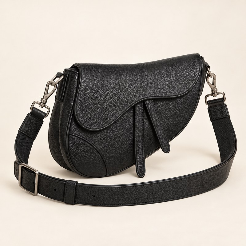 Dior — Saddle Bag with Strap — AI-generated illustration