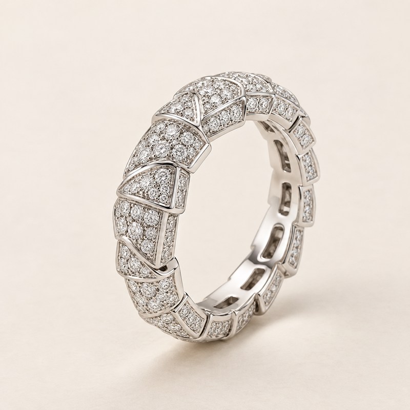 Bvlgari — Serpenti Viper Ring — Ilustração gerada por IA